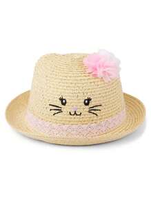 The Children's PLACE Baby Girls Cat Fedora - 自然的 - 查看 1