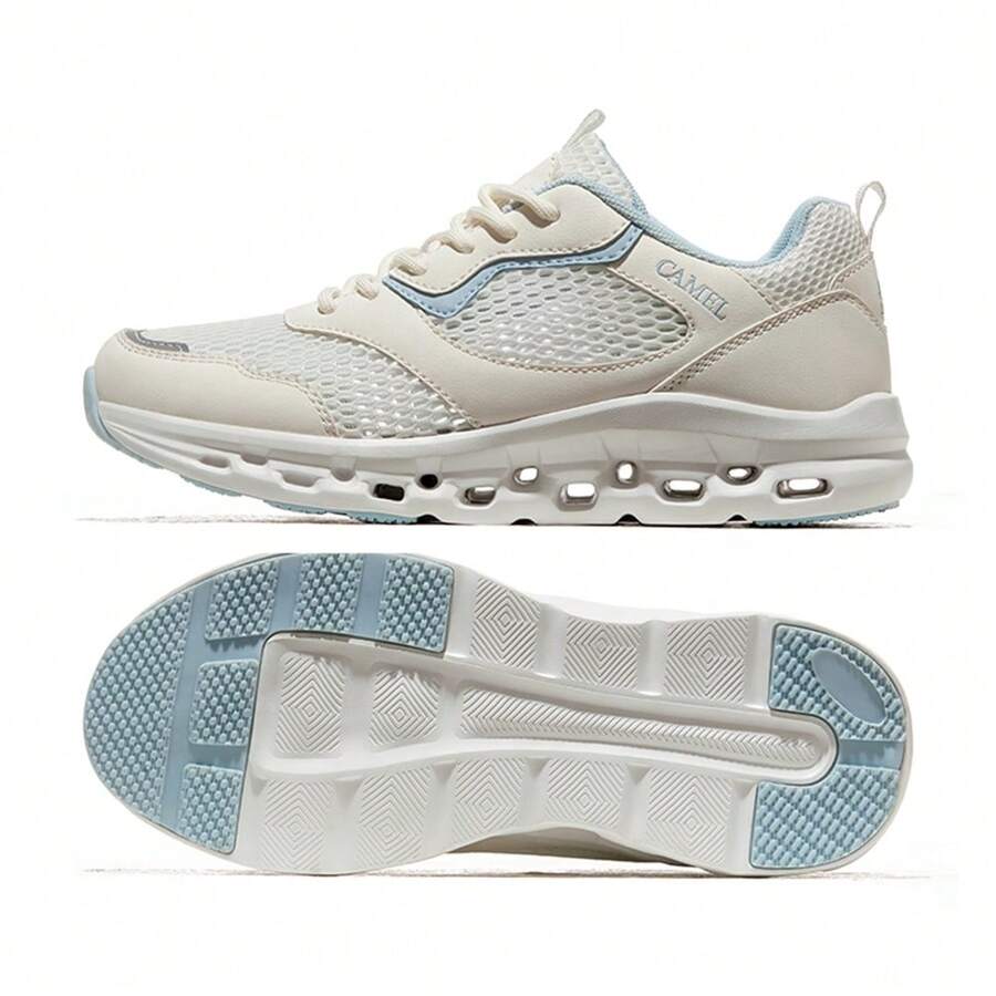 CAMEL CROWN Zapatos de mujer para exteriores Camel, nuevos zapatos de malla de verano, zapatos deportivos de malla transpirable, zapatos casuales ligeros para correr