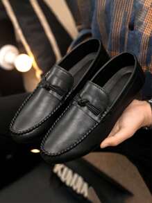 2024 Men's New Casual, Fashionable And Comfortable Daily Business Leather Loafers (Note: These Loafers Run Small, We Recommend Purchasing One Size Up)
