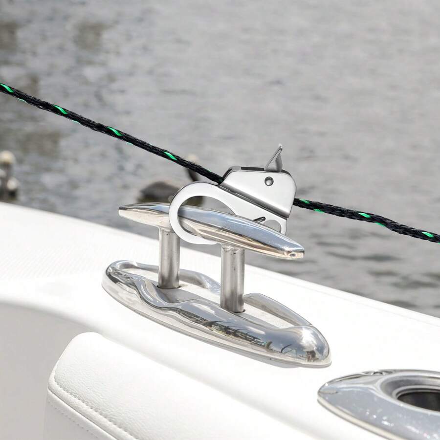 Anchor Kit Hook Pole 3.5 Lb Anchor 26.2 Ft/8 M Rope Buoy Folding Small Boat Anchor, Storage Bag, Snap Hook; Boat Anchor Hook, 304 Stainless Steel, Knotless, Quick Release, Holds 3700 LBS, For 3/8" - 5/8" Rope; Sand Spike Anchor, 36" Galvanized Steel, Self-Hammering, With Bungee Cord & Storage Bag. - Holds 3700 LBS for 3/8" - 5/8" Boat Anchor Rope - View 1