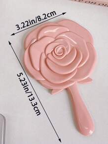 36/12/8/4 件花卉手柄化妆镜，玫瑰设计紧凑型镜子公主镜镜子迷你可爱镜子，手持镜，手持化妆镜，紧凑型旅行镜，礼品套装，非常适合生日、婚礼、派对，送给同事、朋友和家人的完美礼物，情人节伴娘礼物伴娘礼物拥抱卡 - 彩色 - 查看 13