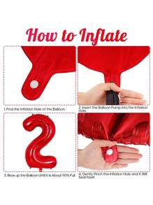 Set de 25 piezas que incluye: Globos con números del 0 al 9 de 32" en rojo/azul/dorado/rosa, Globos de látex con diseño de pata de perro de 12", Globos de látex mixtos de 10" en rojo, amarillo y azul, y Globos largos blancos con forma de hueso de perro. Adecuado para cumpleaños, aniversarios y eventos celebrativos. - Multicolor - Ver 12