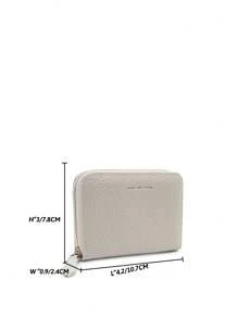 FOREVER FOR YOU 女士拉链零钱包迷你钱包硬币包卡包女士钱包迷你钱包钱包卡包钱包 - 灰色 - 查看 3