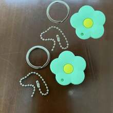 1/2/3Pcs Cute Floral Cartoon Silicone Key Cover Cap - Soft Key Holder Chain Accessories For Women Girls, Perfect Gift For Her