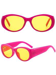 1PC High Fashion Square Fashion Glasses, Cross-Border European/American Style, New Arrival Fashion Eyewear Beach Accessories For Women Glasses Shades Summer Travel Accessories