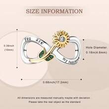 PARCOM 1 pieza Conjunto de joyas de moda con diseño de infinito enchapado en plata, adecuado como regalo de cumpleaños, festividad o joyería perfecta