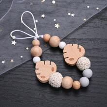 1pc Wooden Leaf Pendant Decor Hanging Rope, For Bag Charms, Bracelet, Keychain Lanyard Making - Multicolor - View 10