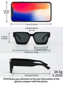 Gafas de moda para hombres, nuevas gafas de moda de marco grueso, gafas de comercio exterior en caja, gafas de moda de marco grande personalizadas