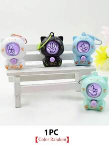 Rock, Paper, Scissors Puzzle Egg Keychain - A Variety Of Mini Finger Toys Suitable For Party Giveaways, Class Prizes, Backpack Pendants, Interactive Hand Games Accessories, Birthday Gifts, Good Gift Bag Stuffing - Party Game Toys With Abs Material - Multi-Piece Pack - Multicolor - View 12