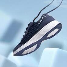 CAMEL CROWN Camel Men's Shoes 2024 Summer Casual Mesh Sports Shoes Men's Lightweight Soft Sole One-Step Wear Breathable Walking Shoes Men - Blue - View 3