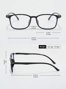1 par de gafas transparentes retro para hombre, aptas para diversas ocasiones