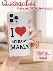 1 pièce Coque de téléphone personnalisable en TPU transparent anti-chute, compatible avec les smartphones iPhone, Android comme OPPO, compatible avec iPhone 15 Pro Max, A14, A54, A52, A31 4G, A23, Redmi Note 8 Pro, Note 11 Pro 4G, Note 12 4G, OPPO A54