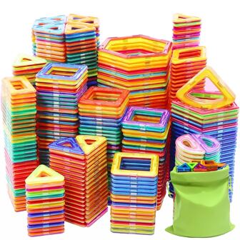 Large Size Magnetic Building Blocks Toys, DIY Magnetic Tiles Children Toys Designer Construction Set, Suitable As Gifts For Various Festivals (Random Color)