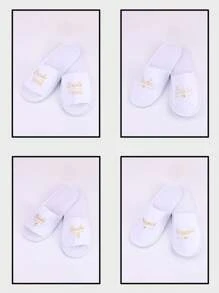 1PC Disposable Slippers Bride Bridesmaids Wedding Studio Hotel Wedding Party Slippers, Wedding Party Accessories Travel Accessories,Wedding Items,Bridesmaid Gifts