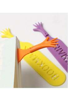 1pc Funny Finger Bookmark Creative Student Reading Book Memo Notebook Novel Page Marker - Multicolor - View 5