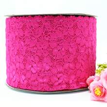 VEN003 "Elegant Lace: Delicacy That Transforms Your Creation" - Fuchsia - View 2
