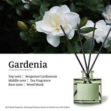 1pc, 50ML Air Freshener With 5pcs Fragrance Sticks, Suitable For Bathroom Deodorizer, Bedroom Fragrance, Home Decor, Glass Bottle, Rectangular, Feather-Free, Long-Lasting Fragrance Essential Oil, Ideal For Eliminating Odors, Valentine's Day Gift, Aromatherapy, Diffuser, Home Fragrance, House Freshener - Multicolor - View 15