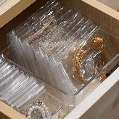 100个装抗氧化透明首饰袋，自封首饰收纳袋，带拉链，独立首饰整理袋，防尘透明首饰袋，便携式透明首饰袋，方便首饰收纳和展示，母亲节礼物，复活节礼物，首饰制作，首饰展览和包装用品，适合居家和旅行使用，情人节和返校季小礼品袋，房间装饰，包袋，化妆包，梳妆台，旅行，化妆包，旅行必备，收纳，储物，旅行必备，化妆品收纳，化妆包，化妆品收纳，洗漱包，桌面收纳，化妆品包，化妆袋，化妆品收纳，梳妆台配件，化妆袋，化妆包，首饰盒，收纳袋，化妆刷架，刷架，香水收纳袋包包、女士礼物、圣诞礼物、女士礼物创意、房间装饰