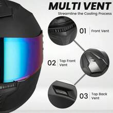 Full Face Motorcycle Helmets For Adults Men And Women DOT Street Bike Racing Helmet With Tinted Visor Model MD-813