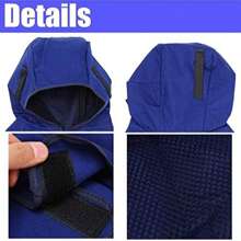 Capucha de soldadura FR con protección para cuello y hombros, protección para el cuello de soldadura, adecuada para todo tipo de cascos de soldadura