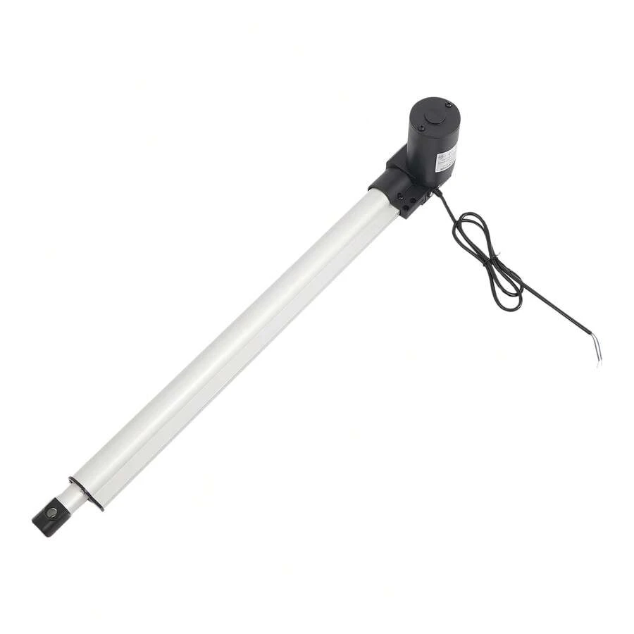 Heavy-Duty Linear Actuator With 6000N Load Capacity, 19.69-Inch Stroke, Built-In Limit Switches, Rust-Resistant Aluminum Alloy For Indoor And Outdoor Applications - Black and White - View 1