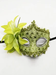 Modische, elegante und kreative Rose Spitzenmaske, schönes Design für Maskenball, Party, sexy Dessous Augenmaske, unisex, geeignet für alle Jahreszeiten, hergestellt aus ABS-Kunststoff