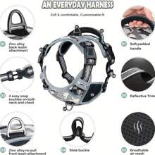 Easy Walking Reflective No-Pull Dog Harness With Handle For Training