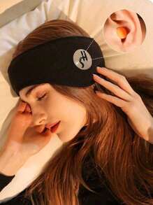 1 件睡眠防噪音耳罩，可调节钩环眼罩，多功能眼罩和耳罩，耳塞，隔音，无压力耳朵，可调节运动头带，寒冷天气防护，适合睡眠、午睡、夜间全年使用。适用于卧室、旅行、办公室、学校、户外活动