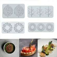 Flower Leaf Patterns Cake Lace Mat Fondant Silicone Mold DIY Craft Baking Decoration Tools Cooking Printing Mold - White - View 10