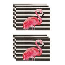 1pc/4pcs/6pcs Summer Decorative Placemats, Banana Leaf, Flamingo, Pineapple, Letter Linen Placemats, Stain-Resistant, Suitable For Home, Dining Room And Restaurant, Table Decor, Home Goods
