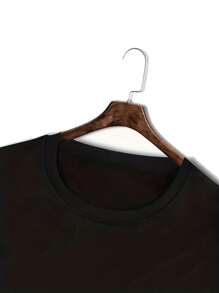 [Personalized Custom] Men's Black Sleeveless Shirt Customization Service, Support Customization Of Exclusive Slogan/Creative Pattern/Anime Game Character/Couples/Pet Photos/Selfie/Celebrity Sports Star And Other Summer Fashionable And Versatile Clothes Ornamental,Dawg Stylish,Fashion,Hipster,Contracted,Easy Costume,Modest Fashion,Minimal Chic,Casual Custom,Unique,Personalized Ideal Gifts For Him Family,Boyfriend,Friends,Children - Black - View 6