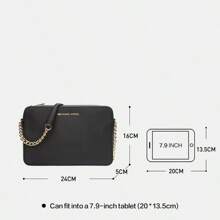 Michael Kors Jet Set Crossbody Bag Large Saffiano/Leather Bag Camera Bag Light Luxury Purse Purse And Bags Commute Travel Work Office Bag,Gift For Her - 黑色 - 查看 9