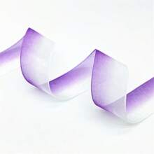 1pc 4.5 Meters 25mm Gradient Shimmer Pearl Organza Ribbon, For Gift Wrapping, Bouquet Decor, Holiday Party Decoration, DIY Bows & Hair Accessories - Multicolor - View 11