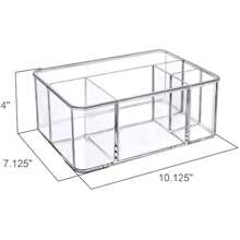 - Felicia - Plastic Flatware Organizer 5-Compartment Utensil Holder Paper Plate Holder Cutlery And Silverware Storage For Countertop Perfect Storage Solution For Home And Restaurant - 清除1 - 查看 4