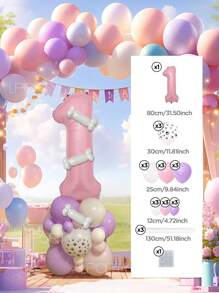 Set de 25 piezas que incluye: Globos con números del 0 al 9 de 32" en rojo/azul/dorado/rosa, Globos de látex con diseño de pata de perro de 12", Globos de látex mixtos de 10" en rojo, amarillo y azul, y Globos largos blancos con forma de hueso de perro. Adecuado para cumpleaños, aniversarios y eventos celebrativos. - Multicolor - Ver 50