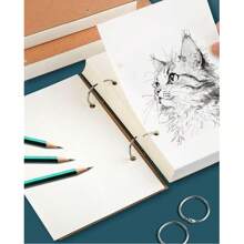 Thick Detachable Sketch Book, 32K/16K/A4/8K Art Drawing Pad, A4 Painting Notebook, A5 Loose-Leaf Detachable Sketch Book, 8K Sketch Pad,Mother's Day,Mom's Gift,Back To School,School Supplies