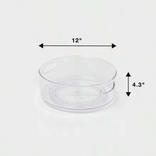 All Purpose Turntable Storage Clear - Brightroom ™ : PETG Utility Bin, 12"X12", 486 Volume, Spot Clean - 1 - View 5