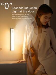 NBBUFF 18 Inch USB Rechargeable Motion Sensor LED Bar Lights, Magnetic Night Lights, 3 Color Temps Dimmable, Under Cabinet Lights For Pantry Lighting, Kitchen Lighting, Bedroom Lighting, Wardrobe Lighting - Multicolor - View 2