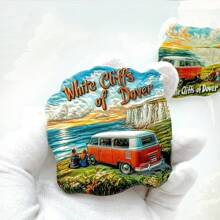 1pc Resin Britain London Tower Bridge Big Ben Elizabeth Tower White Cliffs Of Dover Fridge Magnet Travel Souvenir Landmark Magnetic Sticker Sheep Wales Brecon Beacons Park Home Decor, Meaningful Creative Gift, Thames River - Multicolor - View 15