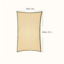 1 PC Premium Yellow Shade Cloth With Reinforced Grommets - Durable UV-Resistant Sunscreen Mesh For Gardens, Pools & Outdoor Spaces, Heat-Resistant Fabric Perfect For Summer Use, Ideal Gift For Gardeners & Outdoor Lovers - Multicolor - View 9