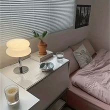 1 件简约 LED 台灯，汉堡夜灯，3 种色温，可调光，触摸控制，USB 供电，适用于客厅、卧室、家庭办公室装饰，无需电池 - 均碼 - 查看 1
