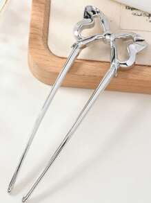 1pc/3pcs/4pcs Ballet Bow U-Shaped Hairpin, Simple And Fashionable Hair Accessories, Daily Casual Hair Accessories