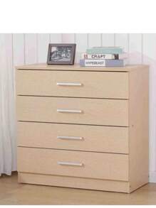 Four Layer Drawer Cabinet With Metal Handles And Sliding Rails, Anti Bending Support Design Simple And Modern Style, Suitable For Storing Clothes, Accessories Or Bedding, Organizing Documents - Multicolor - View 11