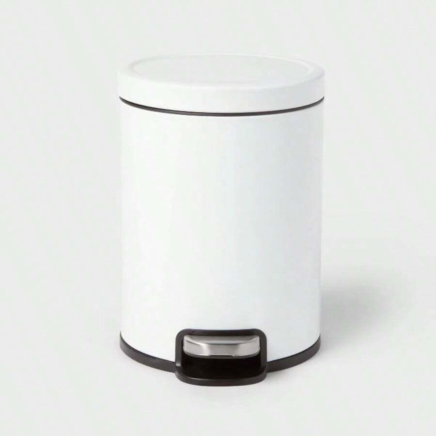 5L Round Step Trash Can - Brightroom ™ - 白色 - 查看 1