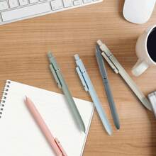 5pcs Gel Pens,0.5mm Fine Point Black Ink Pens With Smooth Wirting,Qucik Dry Pens For Journaling,Cute Nice Aesthetic Pens, Office School Supplies Women Men Student