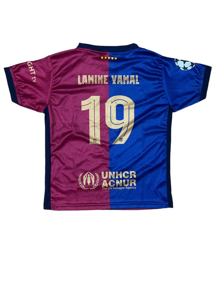 Playera deportiva Barcelona Yamal 2025 - Azul/rojo - Ver 1