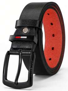 1 条高品质男士皮带，字母扣，复古时尚风格，适合休闲牛仔裤、工作裤、运动