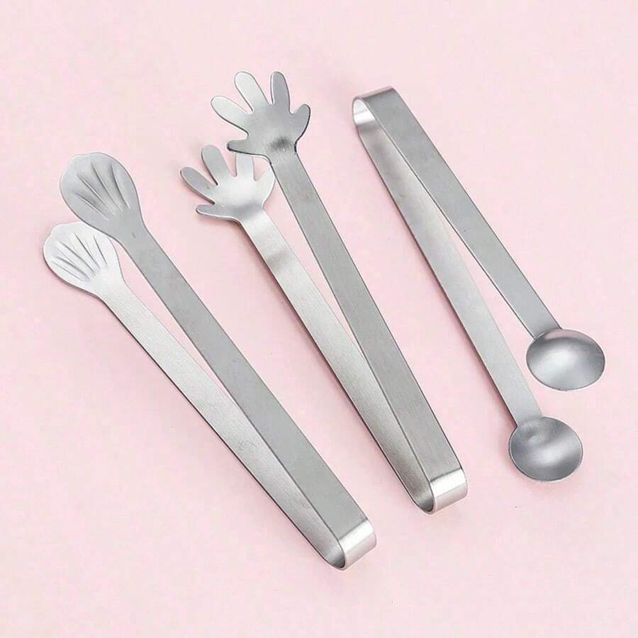 1 件不锈钢厨房烹饪食物钳，多功能器具，适用于肉类、沙拉、面包、烧烤 - 彩色 - 查看 1