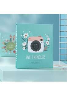 1pc 6-Inch Large Capacity Photo Album, 200 Pockets For Baby Growth Record