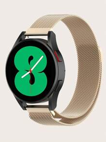 1pc Solid Stainless Steel Quick Release Magnetic Mesh Milanese Loop Smartwatch Band, Compatible With 40mm/42mm/43mm/44mm/45mm/46mm/47mm Galaxy Watch 7/6/5/4